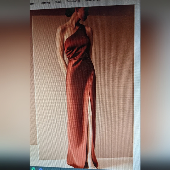 BHLDN cinnamon colour evening dress - Picture 2 of 2